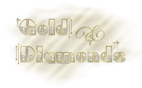 Click here   for the Gold & Diamonds Text Tutorial