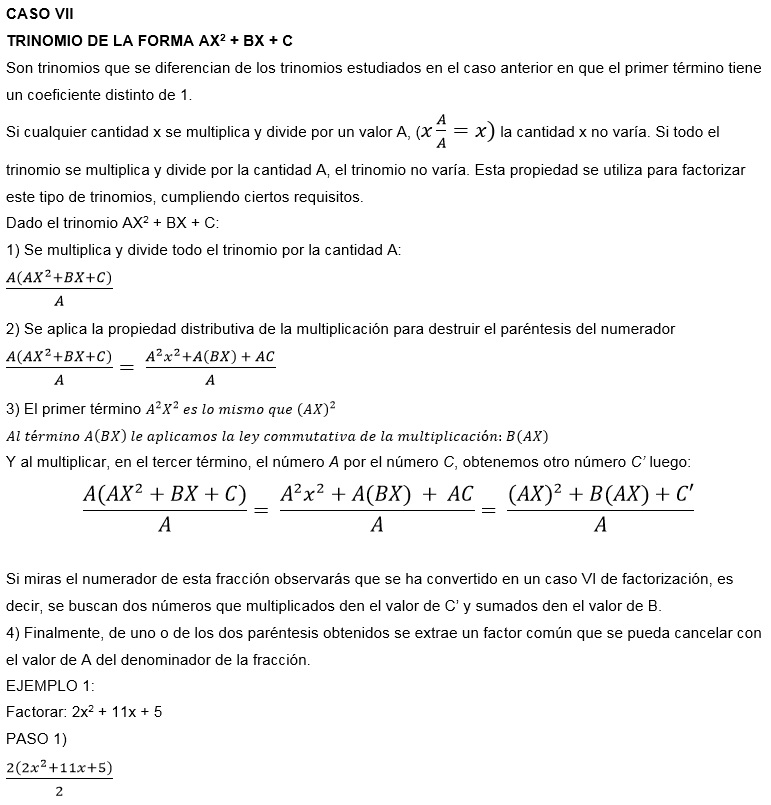 Factorizacion Notas Gabitos